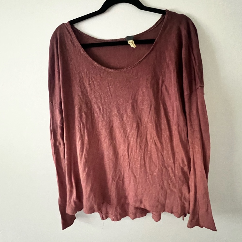 Free people long sleeve shirt